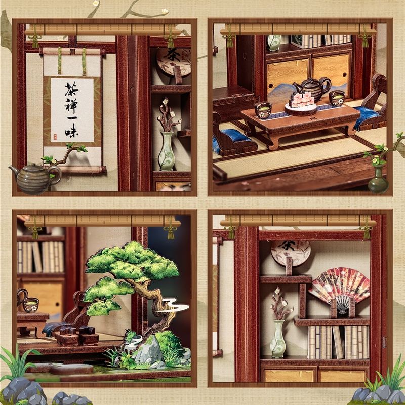 Japanese Tea House DIY Miniature House Kit | Kirishima Cha-an