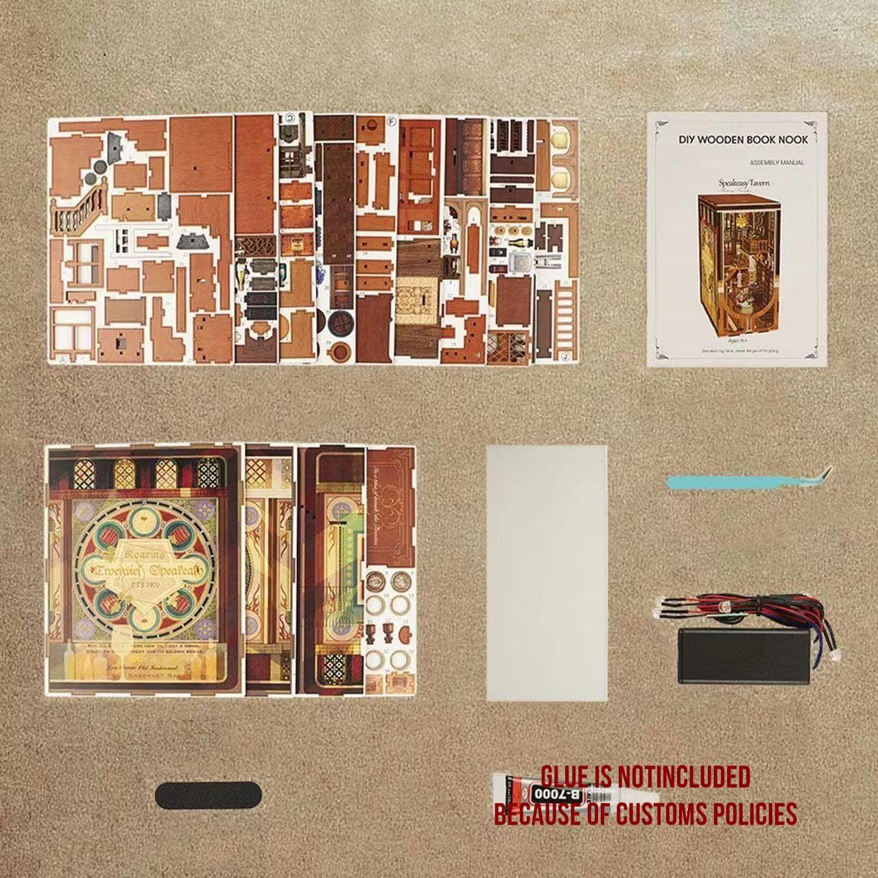 Louis Tavern DIY Book Nook Kit | Roaring Twenties Speakeasy