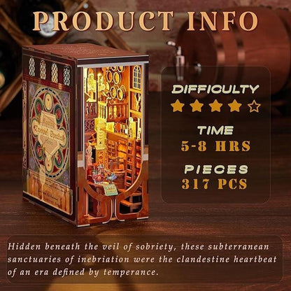 Louis Tavern DIY Book Nook Kit | Roaring Twenties Speakeasy