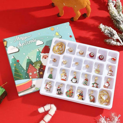 Lucky Santa Advent Calendar DIY Bracelet Set | 24 Days Christmas Countdown