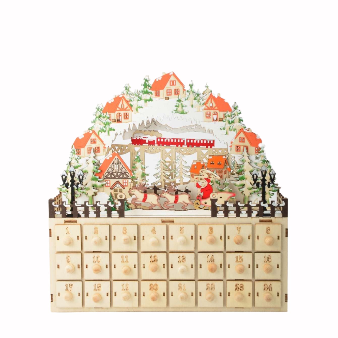 LitAlpineAdventCalendar:ChristmasCountdownVillage