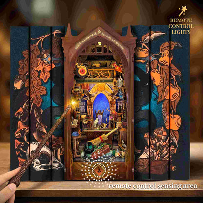 Magic Academy DIY Book Nook Kit | Magic Wand Included