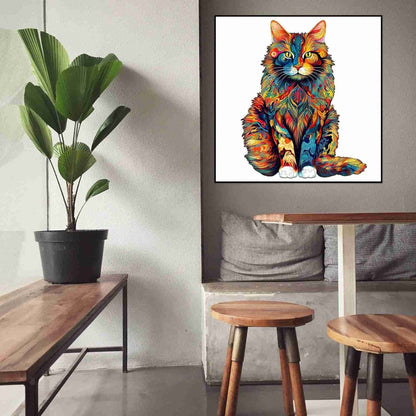 Maine Cat Wooden Jigsaw Puzzle