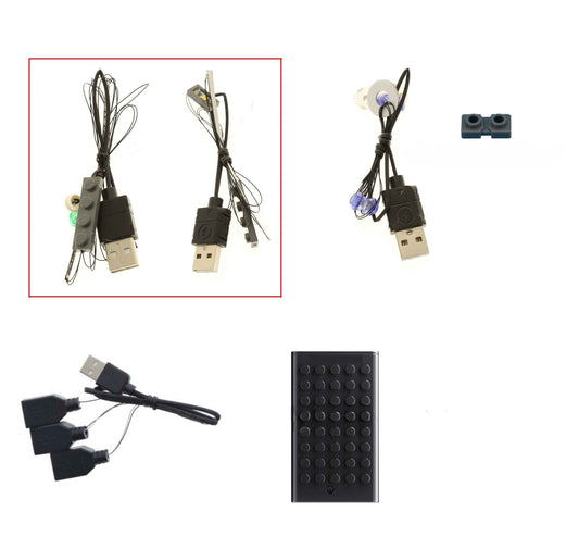 LEGO Nightmare Before Christmas LED Lamp – Decorative Light Kit with Battery Box for LEGO 21351 Jack Skellington Set