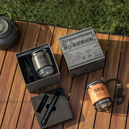 Outdoor Wireless Portable Ambient Bluetooth Speaker With Camping Light