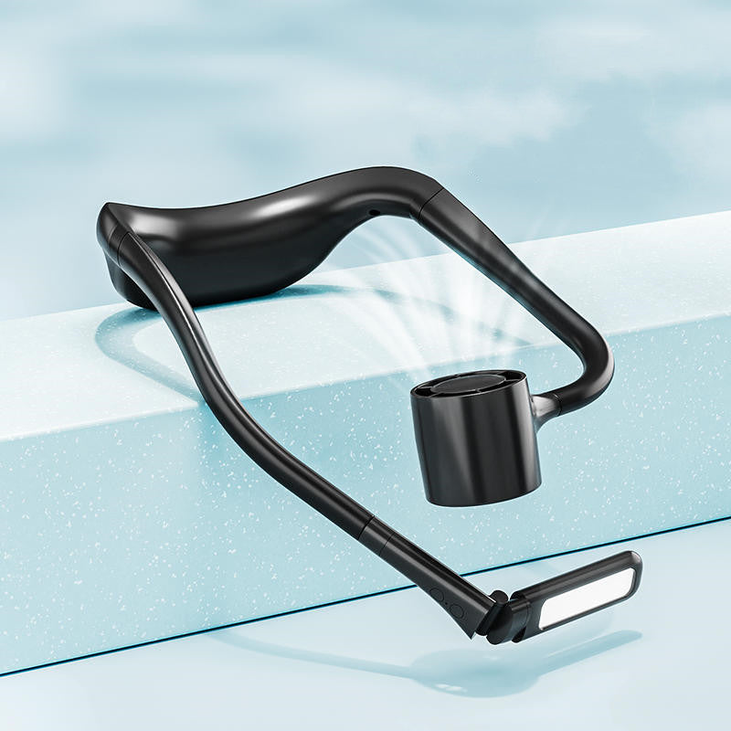 2-In-1 LED Usb Hanging Neck Light & Fan