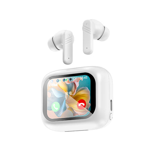 TWS Bluetooth Earbuds – Color Screen Touch Control with Active Noise Cancellation