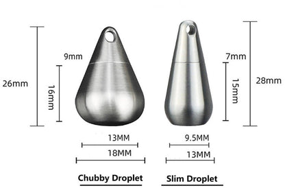 Titanium Droplet Mini Pill Box - Waterproof Travel Case