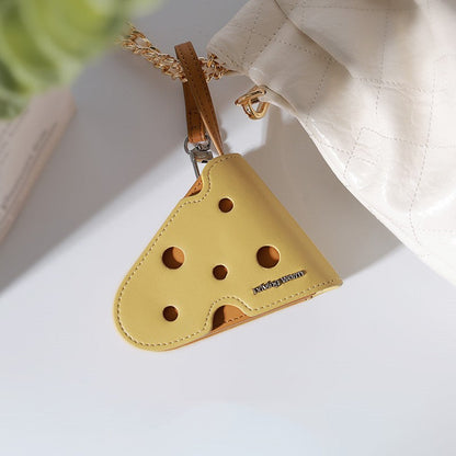 Cute Cheese Keychain Pouch