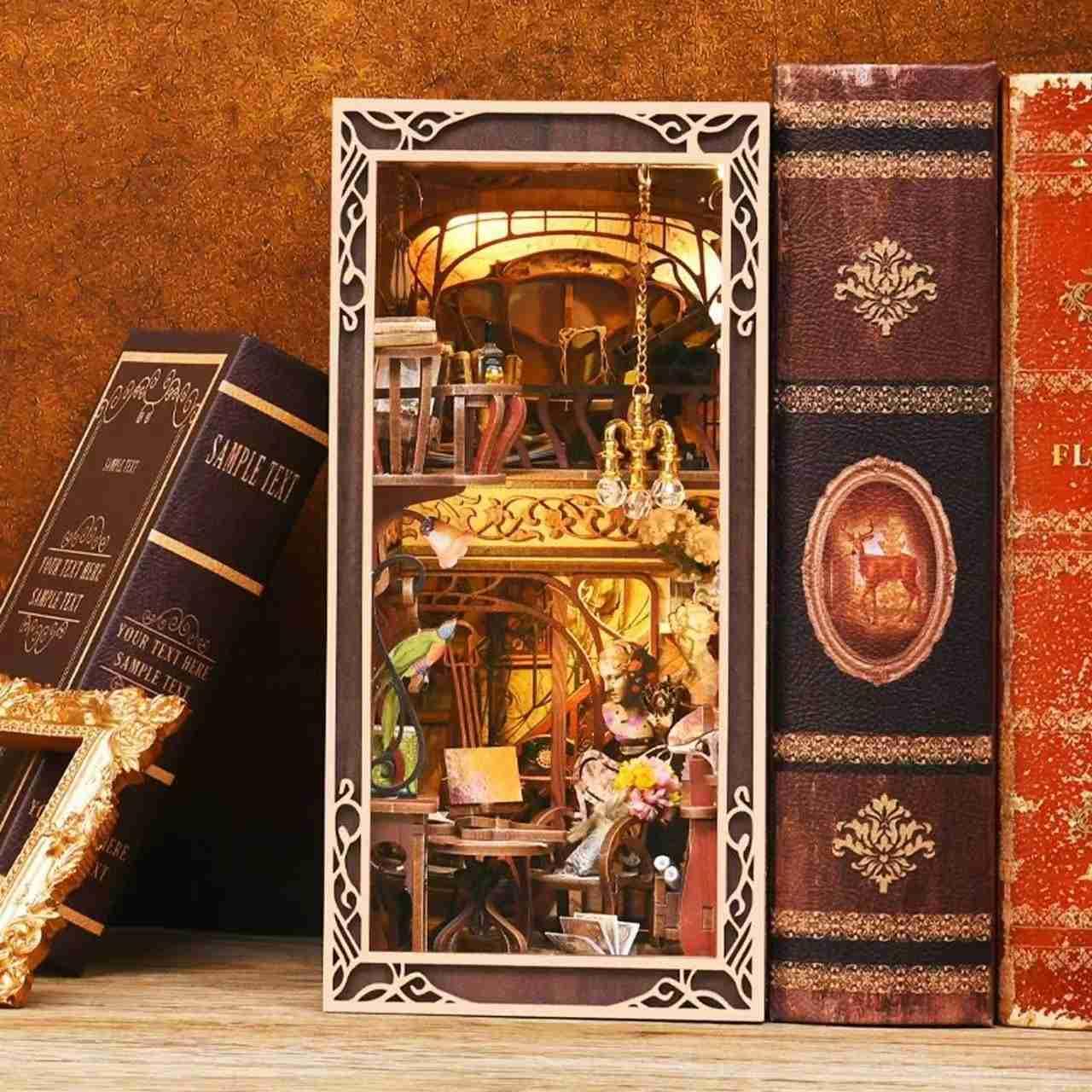 Painter's Day at Dusk DIY Book Nook Kit | Art Nouveau Inspired