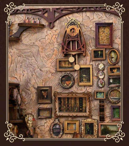 Painter's Day at Dusk DIY Book Nook Kit | Art Nouveau Inspired