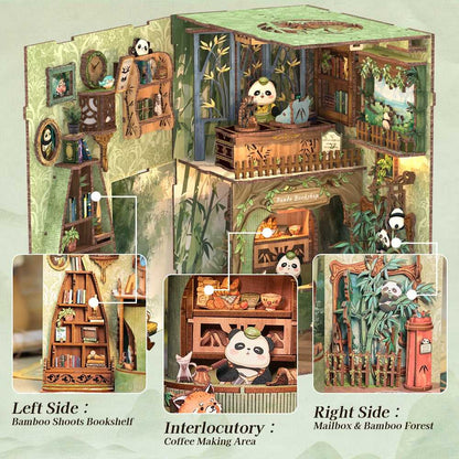 Panda Bookshop DIY Book Nook Kit