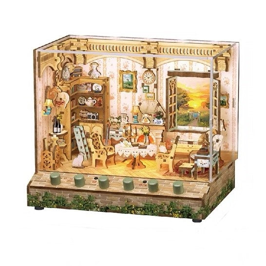 Pastoral Time DIY Miniature House Kit | White Sounds