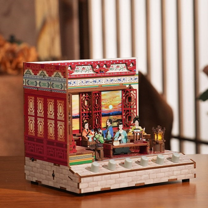 Pavilion of Prince Teng DIY Miniature House Kit | White Sounds