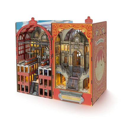 Railway Cathedral | DIY Book Nook Kit | Bookend in Double Scenes