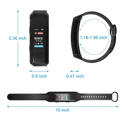 Smart Recorder Wristband OLED Screen Audio Recording MP3 Player