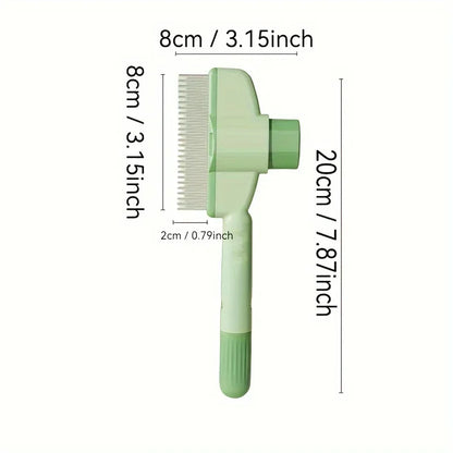 Pet Grooming Comb - Knot Remover & Self-Cleaning Brush for Cats & Dogs