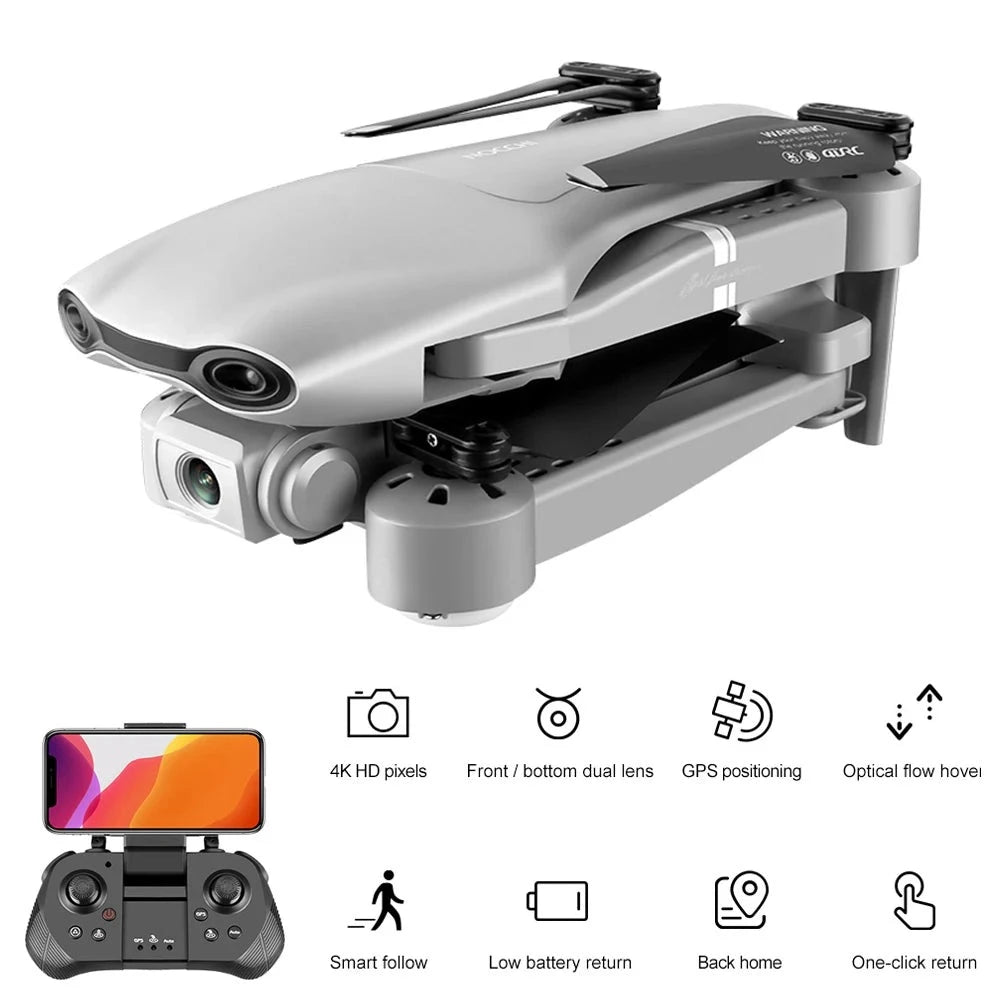 GPS With 4K WIFI FPV Dual Camera Altitude Hold RC Drone Quadcopter