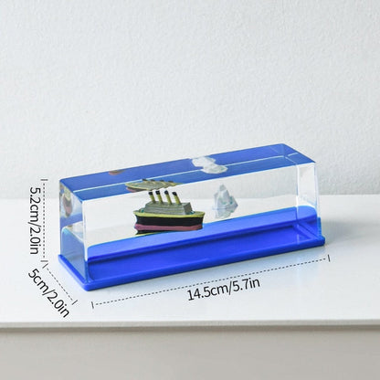 Cruise Ship Drift Glass Bottle