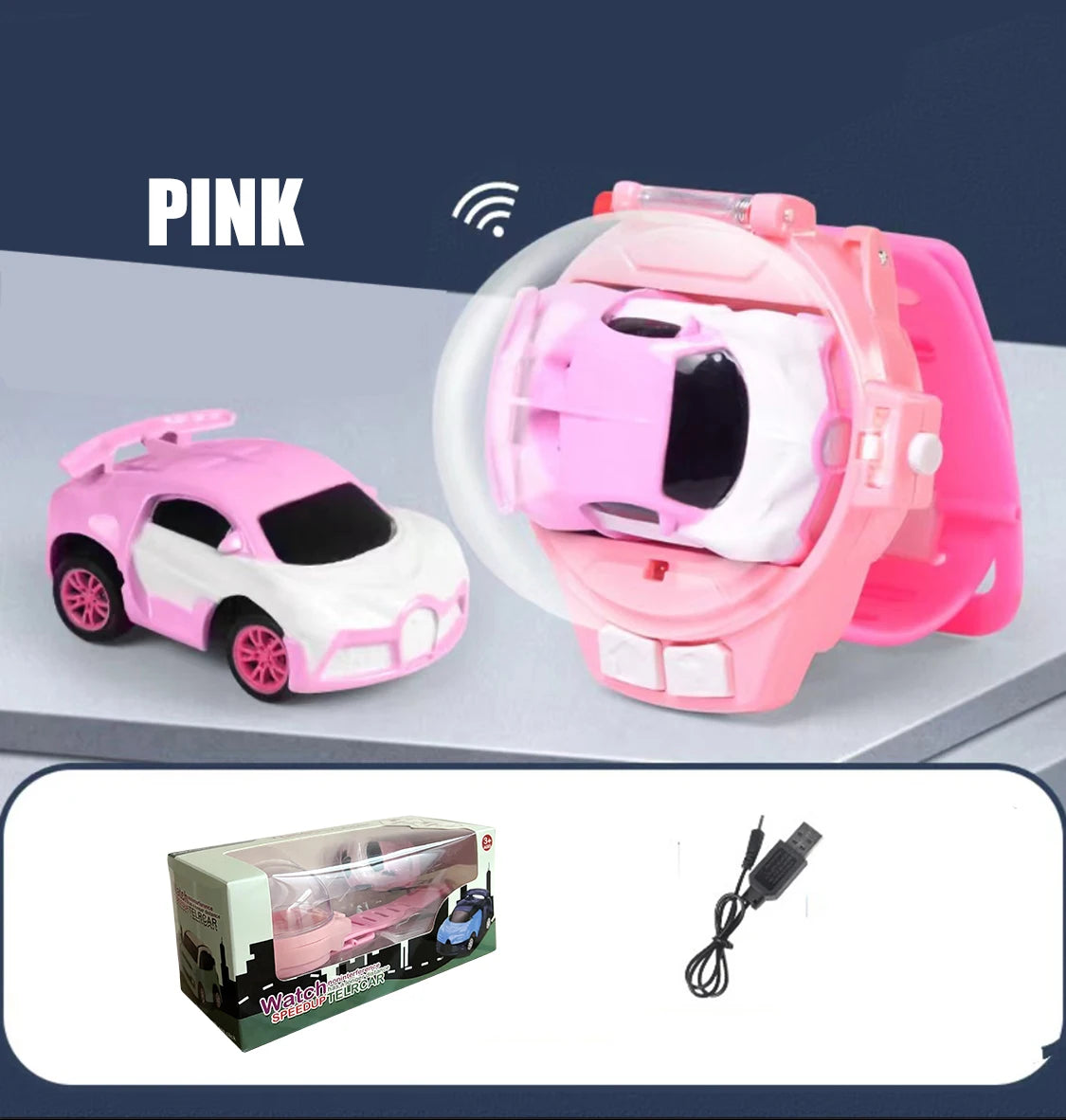 Toy Watch RC Car – Wearable Remote Control Electric 2.4G Alloy RC Car