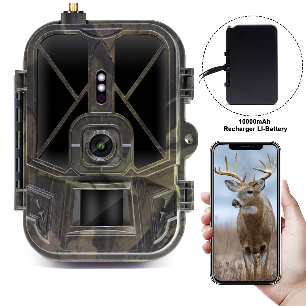 Waterproof 4K Cam Cellular Trail Invisible IR Remote Camera for Hunting