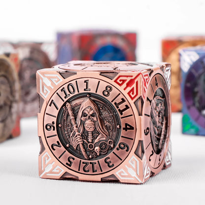Fantasy Gyro Dice – Premium Metal Six-Sided Fidget Spinner Dice for DnD & Table Games