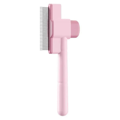 Pet Grooming Comb - Knot Remover & Self-Cleaning Brush for Cats & Dogs