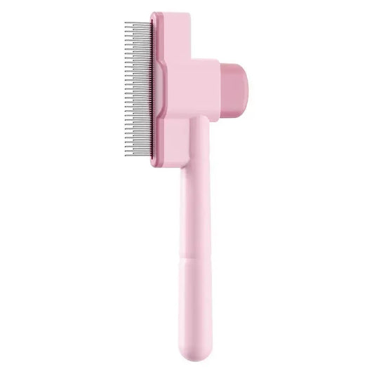 Pet Grooming Comb - Knot Remover & Self-Cleaning Brush for Cats & Dogs