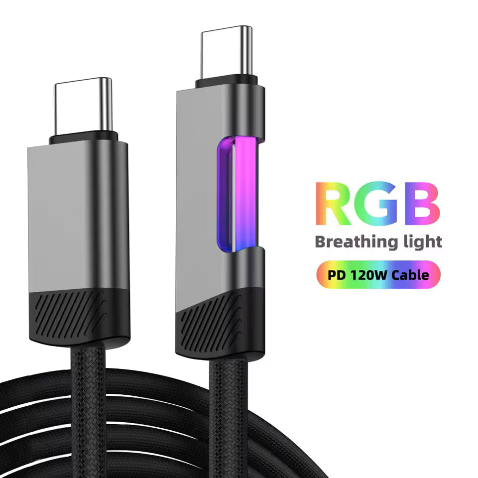 Fast Charging Cable With LED Breathing Light