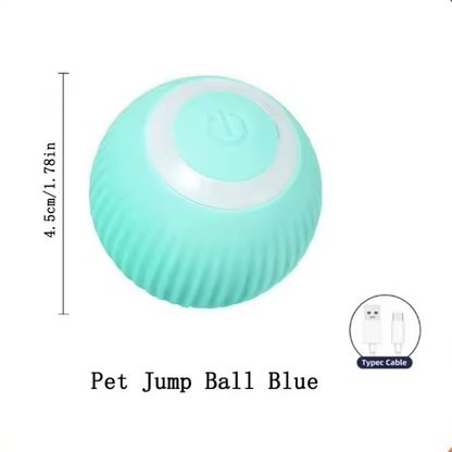 Smart Interactive Cat Ball Toy - Automatic Rolling LED Ball for Indoor Cats - Self-Play Power Ball