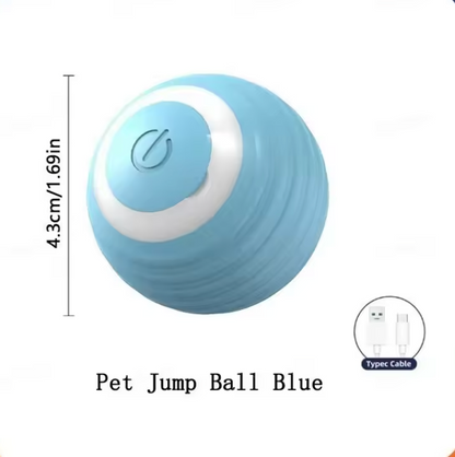 Smart Interactive Cat Ball Toy - Automatic Rolling LED Ball for Indoor Cats - Self-Play Power Ball