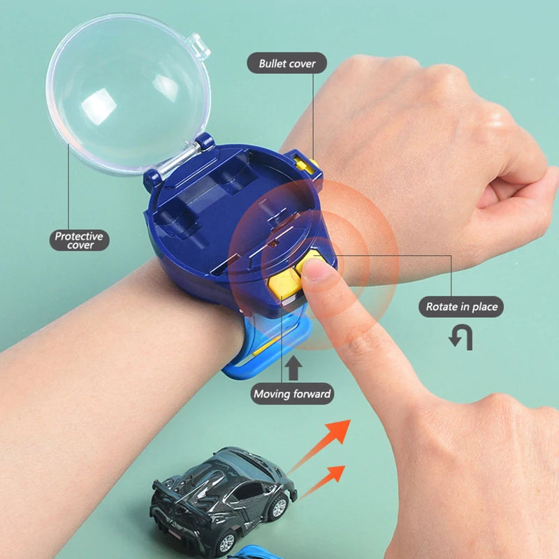 Toy Watch RC Car – Wearable Remote Control Electric 2.4G Alloy RC Car