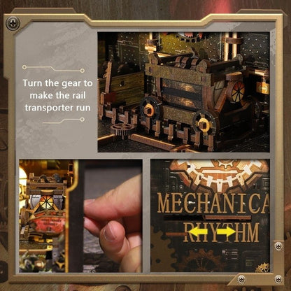 Steampunk World DIY Book Nook Kit | Vintage Mechanical-Punk