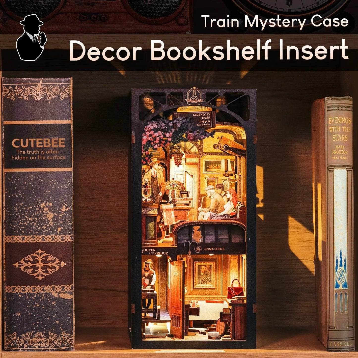 Train Mystery Case | DIY Book Nook Kit | Detective Agency Series