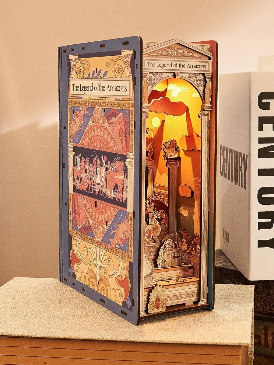 The Legend of the Amazons DIY Book Nook | Greek Art Inspired