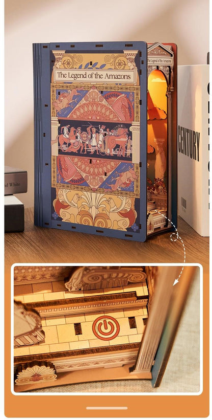 The Legend of the Amazons DIY Book Nook | Greek Art Inspired