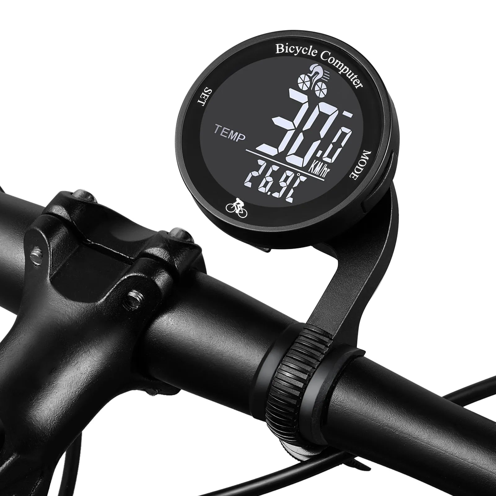 Waterproof Wireless Bicycle Cycling LCD Screen Speedometer
