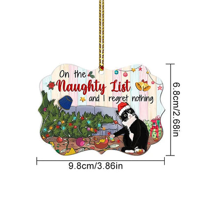 Acrylic Black Cat Christmas Ornaments – Adorable Tree Pendants for Weddings, Parties, and Festive Home Décor