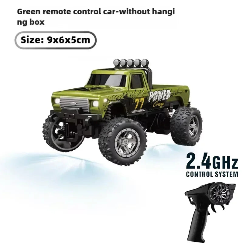 RC 1/64 Speed Mini Off-Road Climbing Car Alloy Cool Appearance Light Shock Absorption Children'S Toy Gift