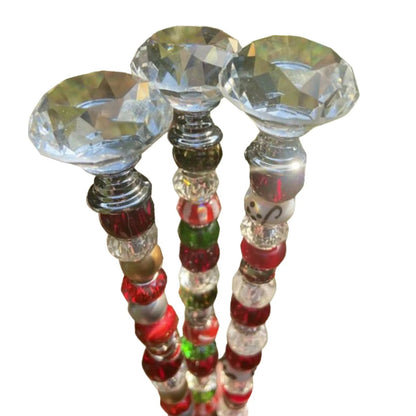 Beaded Christmas Garden Tree Stakes – Outdoor Dream Decor & Enchanting Gifts for Kids