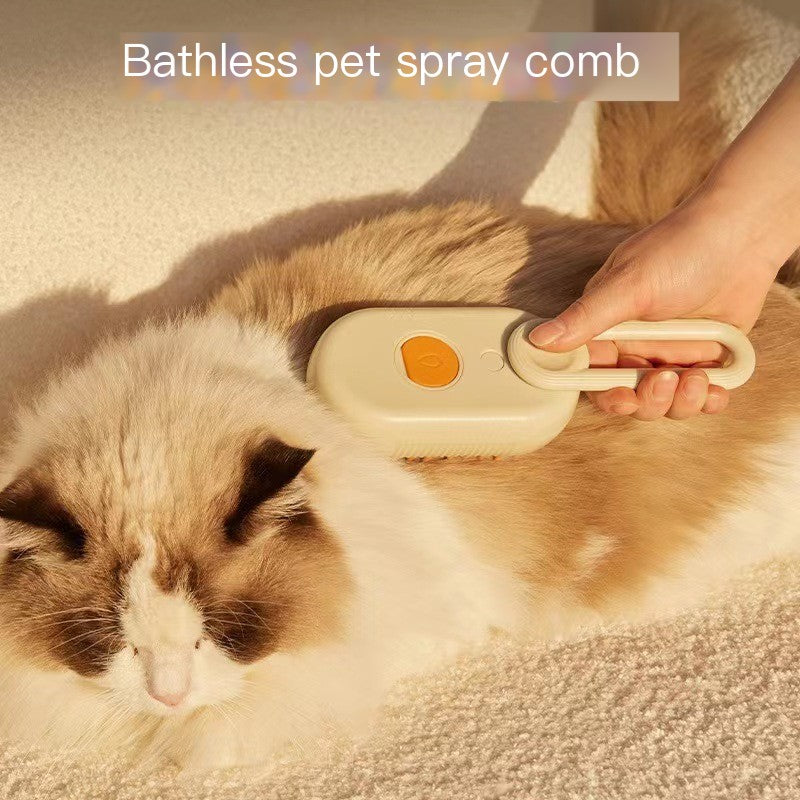 Pet Steam Spray Massage Comb – Hair Removal & Grooming Brush for Cats & Dogs