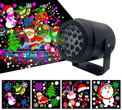 Christmas LED Snow Light Projectors – Rotating Christmas Lights for Magical Party & Garden Decor