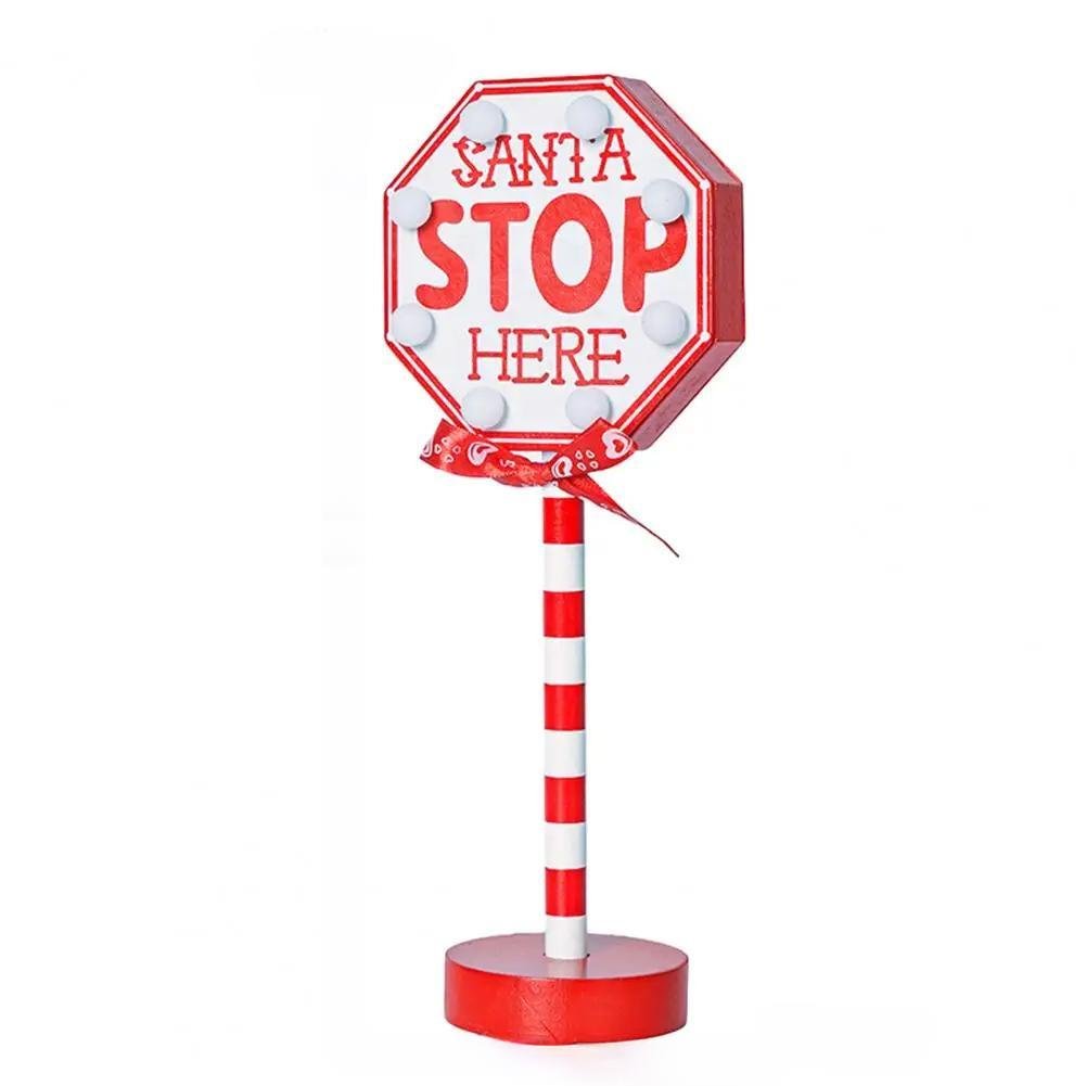 Christmas LED Wooden Desktop Sign Lights – Create a Festive Atmosphere for Your Holiday Celebrations