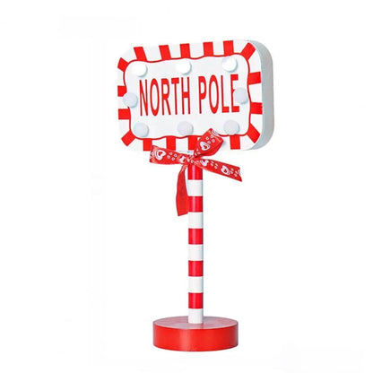 Christmas LED Wooden Desktop Sign Lights – Create a Festive Atmosphere for Your Holiday Celebrations