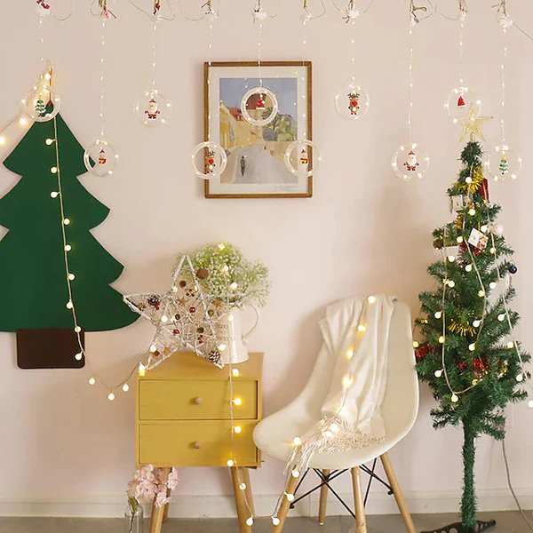 Christmas Lights LED Holiday Light - LED Light Fairy Curtain String Lights