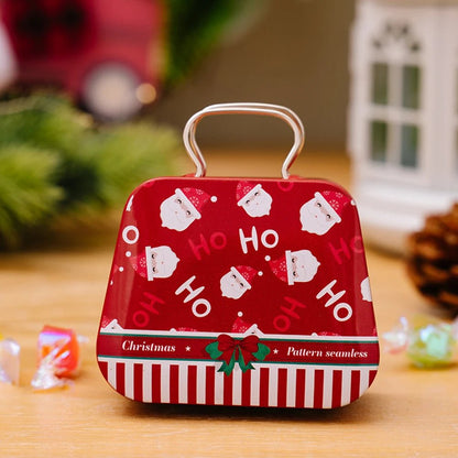 Christmas Tin Gift Box  – Charming Metal Storage Boxes with Lids for Holiday Treats