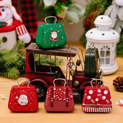 Christmas Tin Gift Box  – Charming Metal Storage Boxes with Lids for Holiday Treats