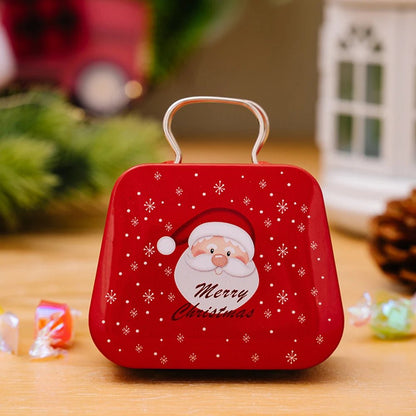 Christmas Tin Gift Box  – Charming Metal Storage Boxes with Lids for Holiday Treats