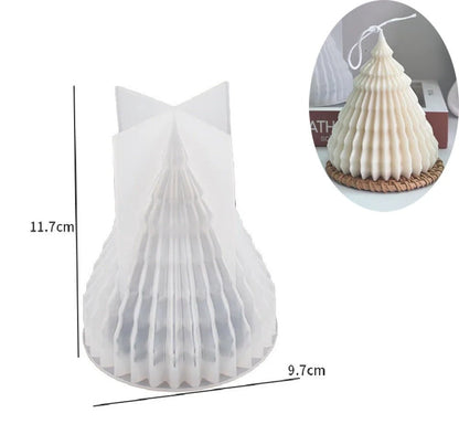 Christmas Tree Candle Silicone Mold – 3D DIY Mold Kit for Handmade Candles, Soaps & Holiday Crafts