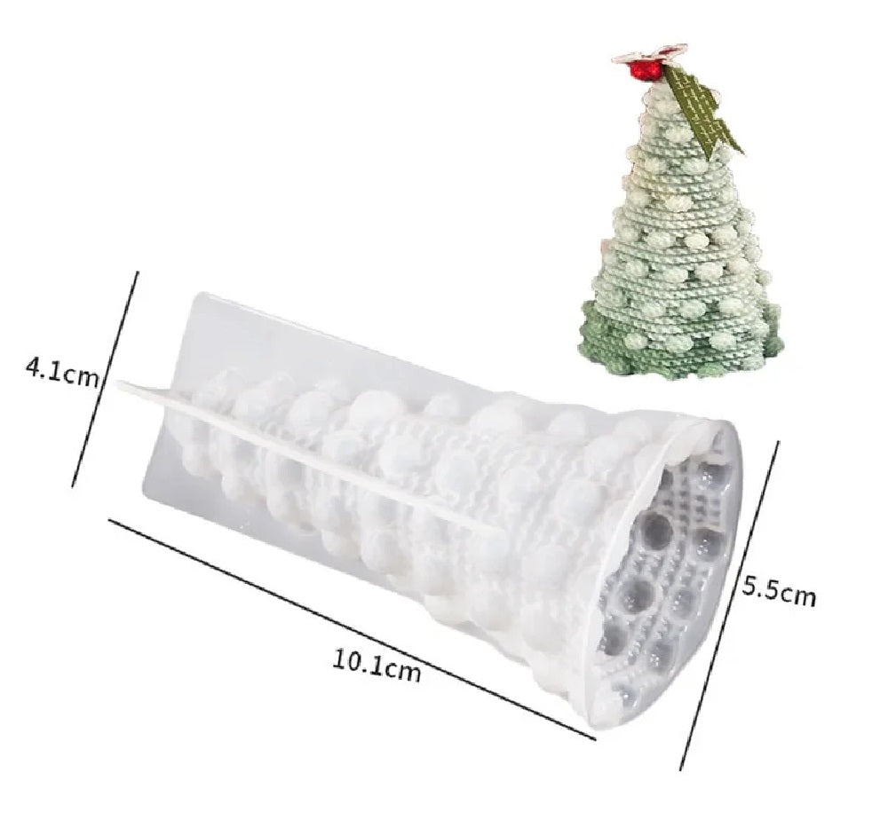 Christmas Tree Candle Silicone Mold – 3D DIY Mold Kit for Handmade Candles, Soaps & Holiday Crafts
